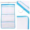 Green Mesh Bath Shower Organizer 6 Storage Pockets Hanging Caddy, Bathroom Accessories, Space Saving
