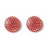 Exquisite and Trendy Fashion, Full of Diamonds, Simple Geometric Round Alloy Studs, Versatile Daily Temperament Women's Accessories