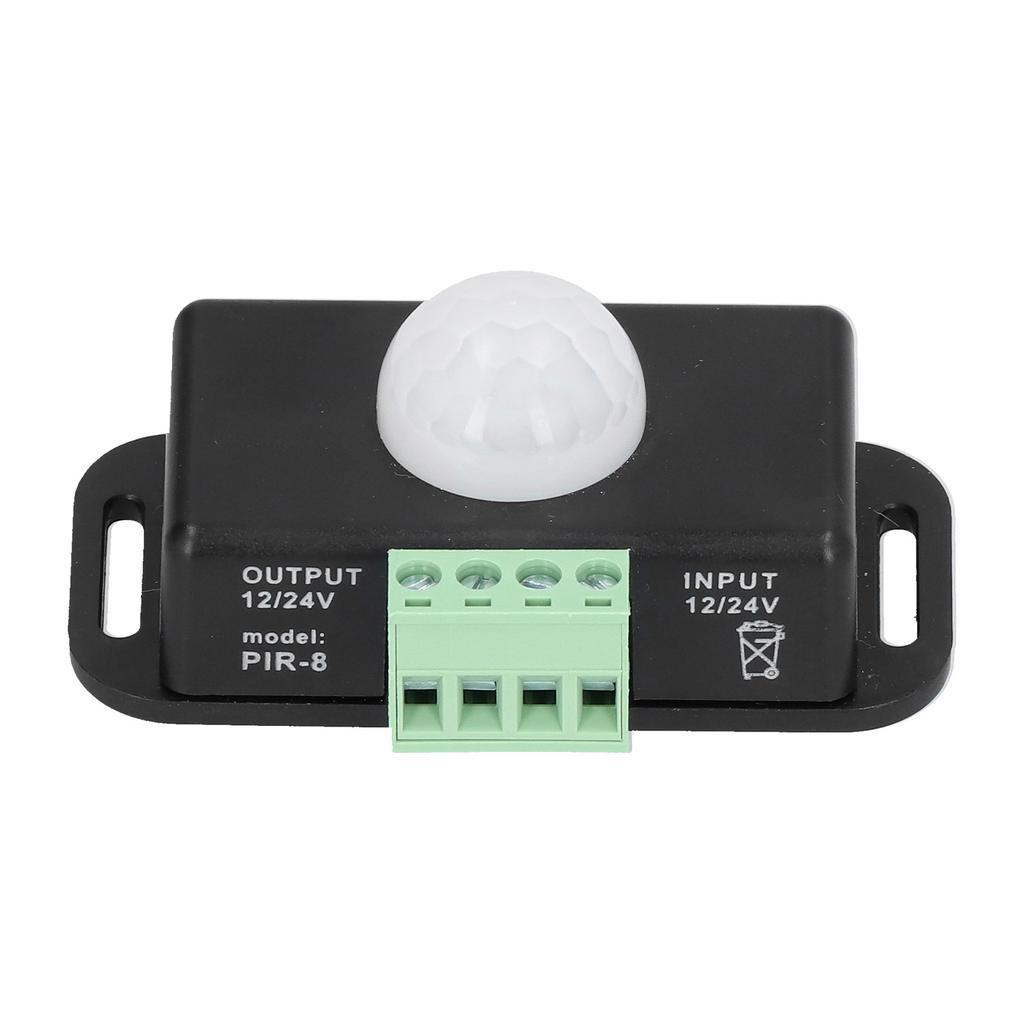 PIR Sensor LED Infrarot Erfassung Zeitschalter DC 12‑24V für Schrank Badezimmer Korridor