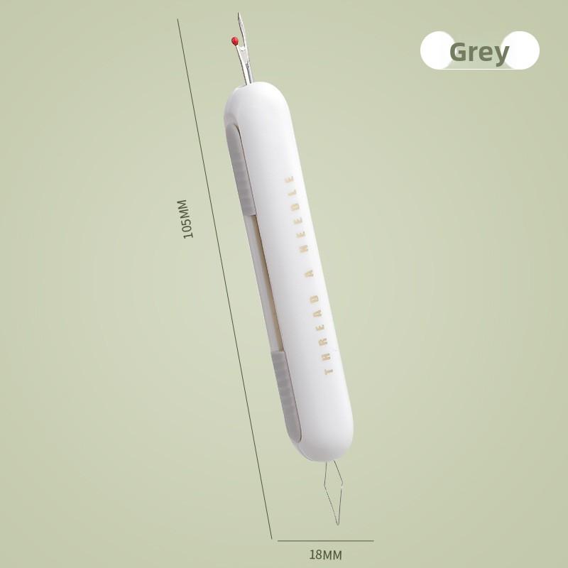 Threading A Needle Doesn't Require Someone To Thread It. A Special Hand Sewing Tool for The Elderly, Scissors, Needle and Thread