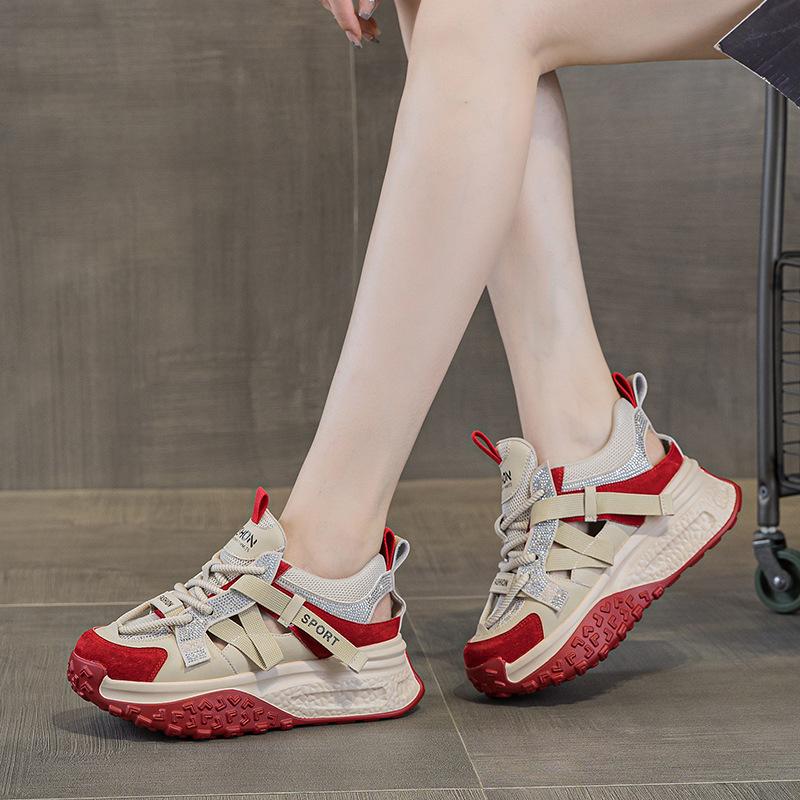 2522 Dad Shoes Women's Summer Mesh Breathable Versatile Dad Shoes Student Sports and Leisure Shoes