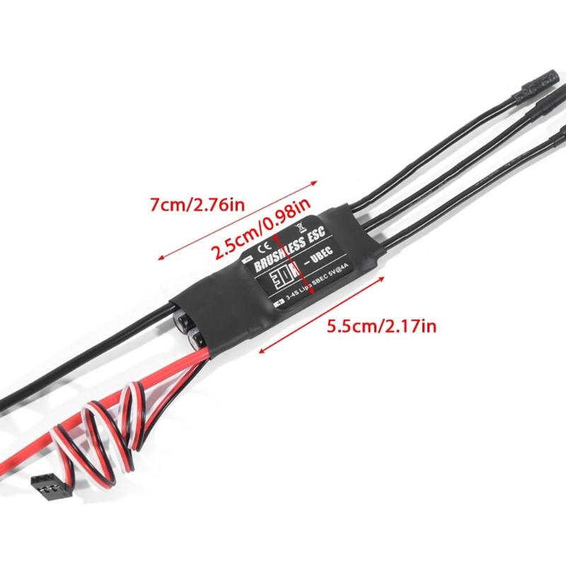 Brushless  with UBEC Drones Speed Controller Offering Electronic Speed Control Upgrades for  Helicopter Aircraft