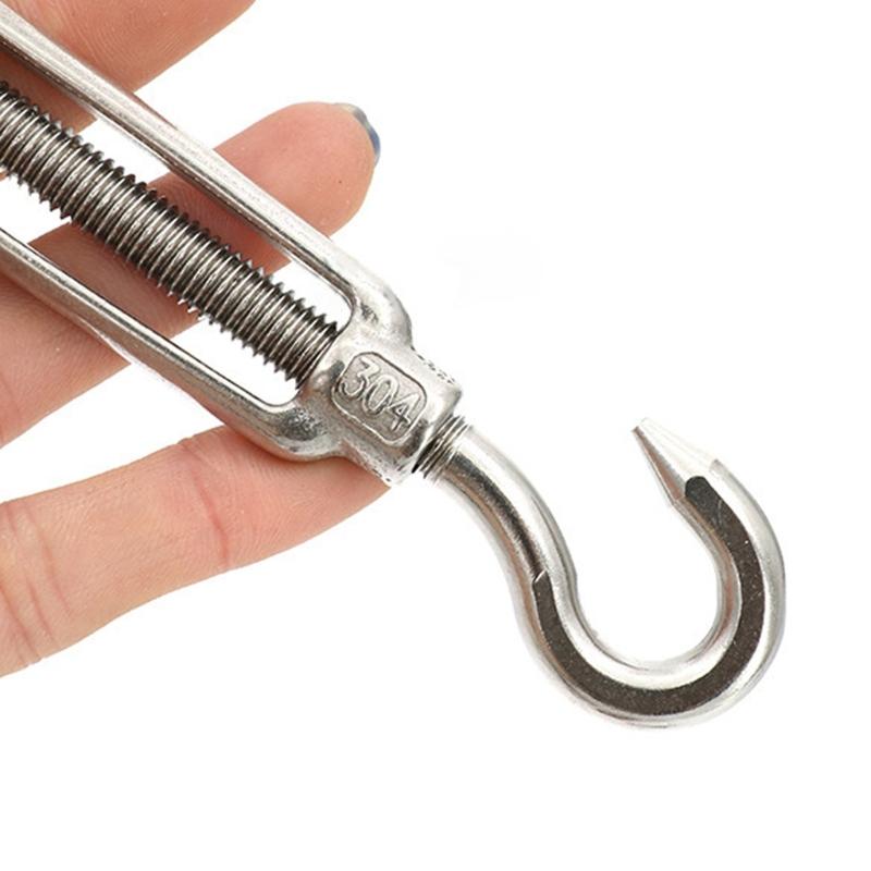 Stainless Steel Sunshade Fixing Accessories Set for Garden, Sunshade Sail Fixing Kits Heavy Duty Awnings Attachments Set