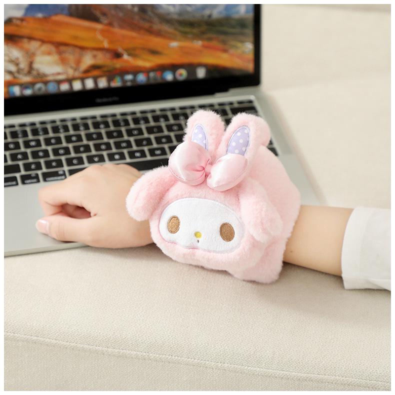Adorable Japanese Style Cartoon Slap Bracelet & Plush Doll Curtain Holder 