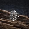 Edelstahl Großer Hohlblumen des Lebens Ring Verstellbar Heilige Geometrie Ringe Für Frauen Männer Schmuck