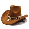 Cowboy Hat With Chain And Starry Sky Compass For Western Style Men And Women