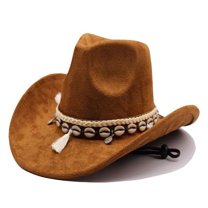 Cowboy Hat With Chain And Starry Sky Compass For Western Style Men And Women