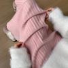Dámská sladká pletená midi sukně snižující věk s vysokým pasem, slim-fit, rozšířená áčková linie, deštníková plisovaná vlněná sukně