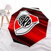 River Plate, Badge Automatic Opening and Closing, 8 Rib Structure Portable Umbrella, Suitable for Men and Women In All Seasons  Perfect Gift