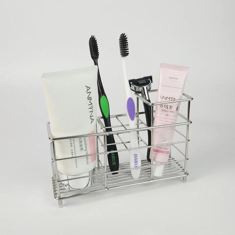 Canonda 304 Stainless Steel Bathroom Holder - Wall Mounted Electric Toothbrush Rack Toothpaste Storage Space-Saving Accessory