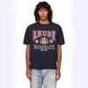 RHUDE Geometric Letter Print T-Shirt Mens Womens American Vintage Short Sleeve Tee