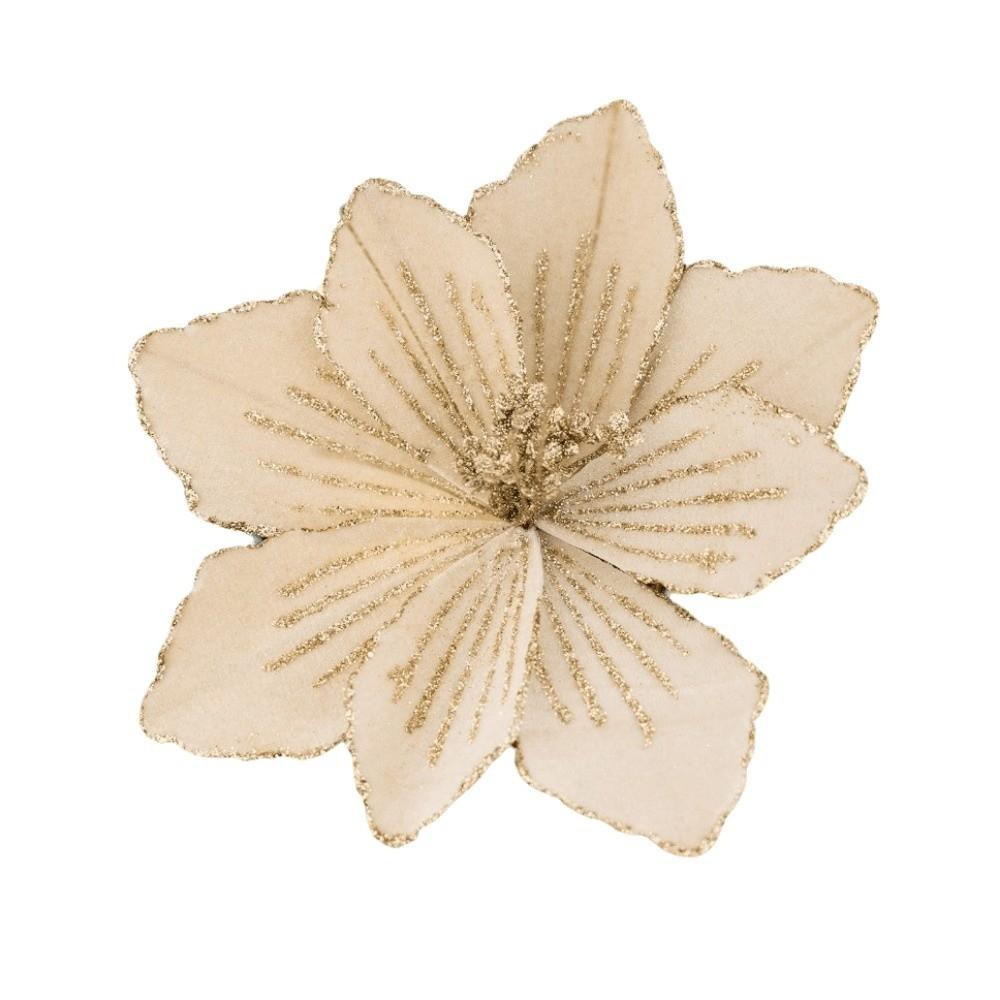 DIY Artificial Poinsettia Flower Layered Petals Christmas Tree Ornaments  Poinsettia Ornament