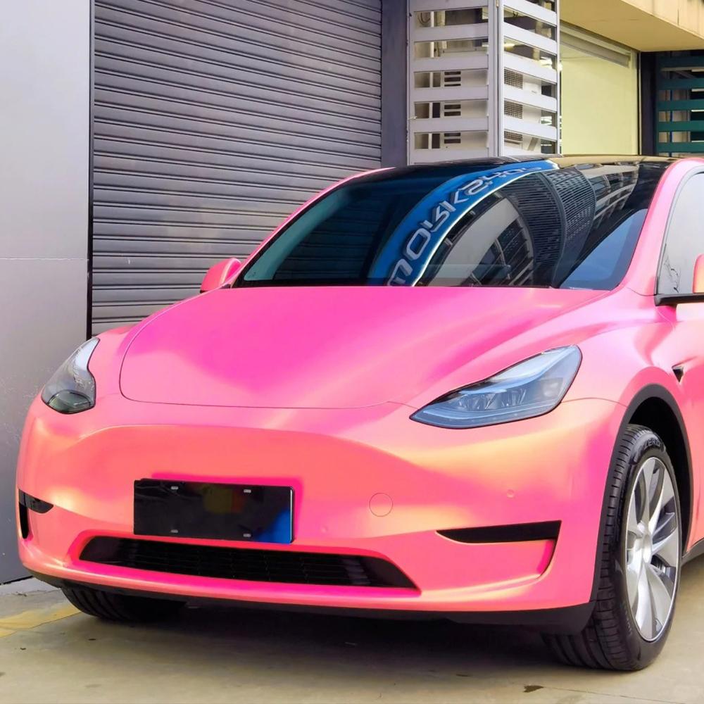 

Автомобильная наклейка Пленка для обтяжки Матовый Алмазный Золотой Розовый Изменяющая цвет автомобиля Виниловая пленка ПВХ Наклейка ПЭТ Безпузырьковая Пленка для обтяжки Автоаксессуары 50x152cm
