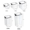 Sealed Jars Kitchen Grain Storage Organizer Large Tank Plastic Moisture-proof Storage Box Stackable Household Seasoning Jars Set