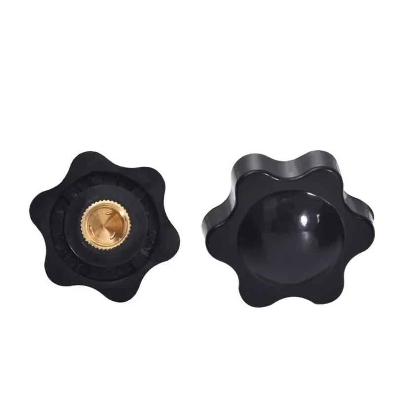 Черный Белый Пластик Слива Ручная Затяжная Гайка M4 M5 M6 M8 M10 M12 Ручка Резьба Звездчатая Механическая Гайка-Барашек Зажимная Ручка Ручные Гайки M8-3pcs(Head 32mm)