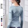 Lulu2025 Women's Sports T-Shirt: Long Sleeve Yoga and Fitness Top for Summer