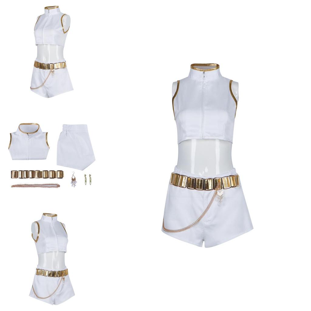 Kpop Demon Hunters Cosplay Costume For Women With Polyester Fabric For Halloween And Stage Performances