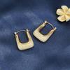 KC Gold Fashion Korean Style U-Shaped Celebrity Design Earrings