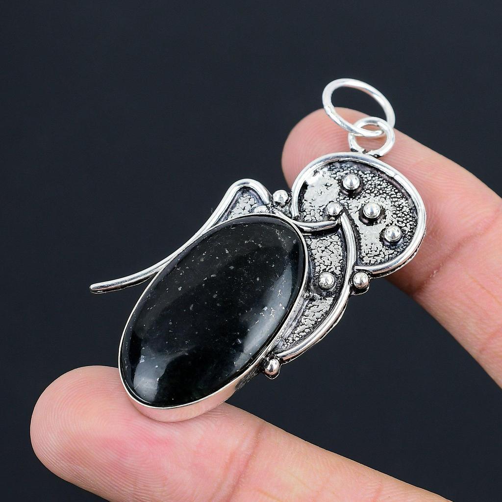 Gåva till kvinnor Smycke Hänge 925 Sterlingsilver Naturlig Vasonit Ädelsten