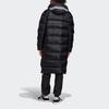 Adidas Originals Long Down Jacket With Hood For Winter Men Outerwear Black FL0007