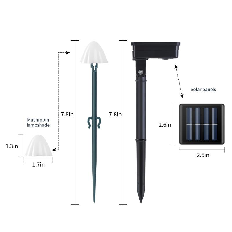 LED Solar String Light Garden Decoration Mushroom Lights IP65 Waterproof Garland Patio Decor Outdoor Solar Lights Fairy Light