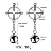 BDSM Bondage Sex Nipple Clamp Stainless Steel Breast Clamp Clips Metal Nipple Shaking Clamps Breast Clip Sex Slaves Sex Shop 18+