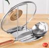 Stainless Steel Pot Lid Holder Kitchen Storage Rack for Utensils And Dish Storage Multi-Functional Home Use Organizer