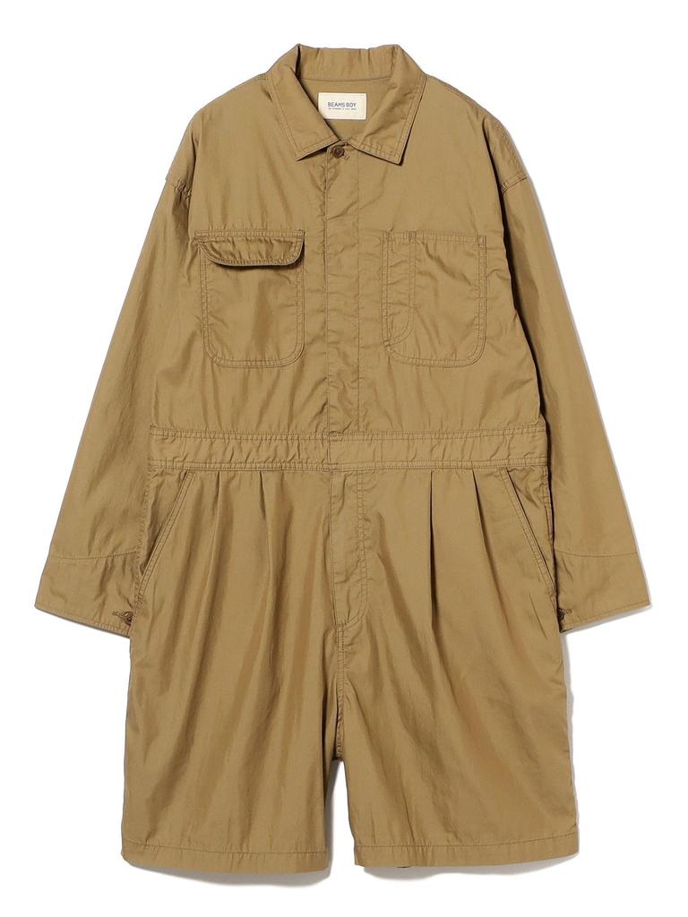 Beams Boy Women's All-in-One Shorts, Beige Free