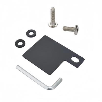 JXCARSIOJP Self-Repulsion Sticker Plate Motorcycle License Plate Universal for Motorcycles Hex Bolt Hex Nut Durable (Black)