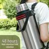 Stainless Steel Large Capacity Thermos for Men & Women - Portable Car Water Bottle for Home, Work, or Construction Site