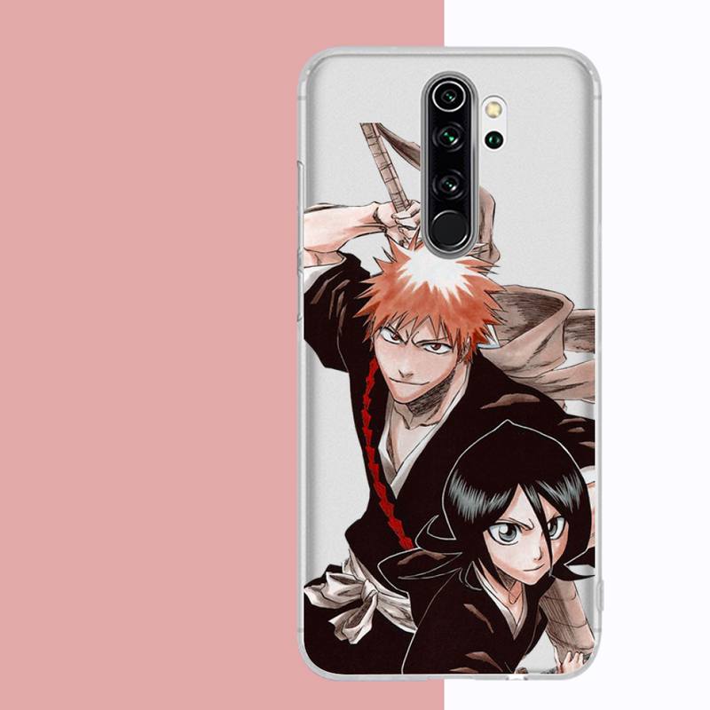 Husă de telefon Anime Bleach Kurosaki Ichigo pentru Samsung A51 A52 A71 A12 pentru Redmi 7 9 9A pentru Huawei Honor8X 10i Husă transparentă