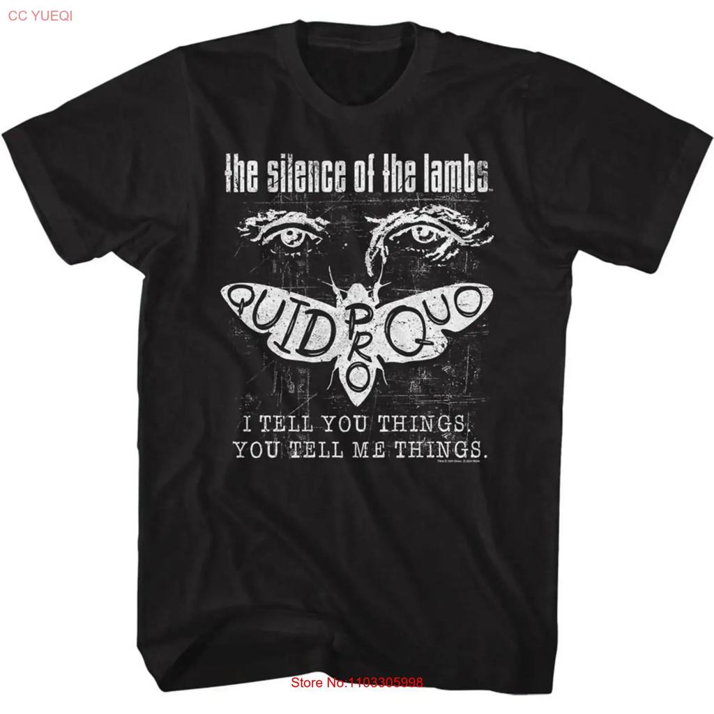 Silence Of The Lambs Negative Black Adult T Shirt Vintage Stylish Slightly Homme Soft Designer Clothes Graphic Fashion
