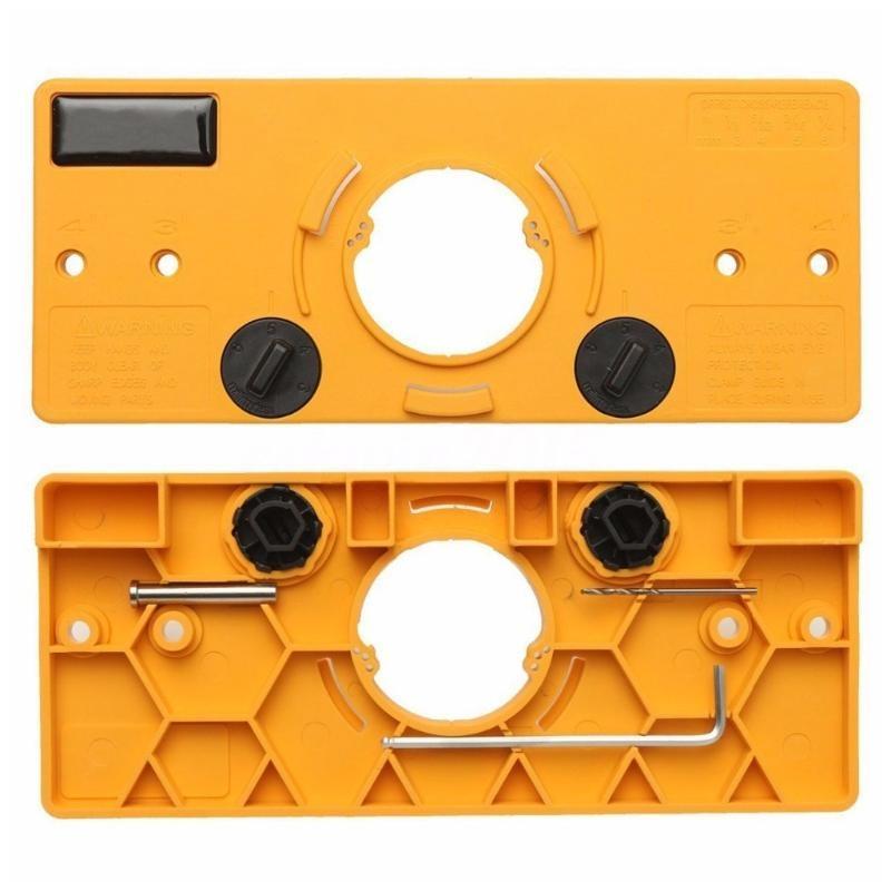 Precise Multifunctional Hinge Hole Opener 15mm-35mm Dowel Jig System Tools Top Sale