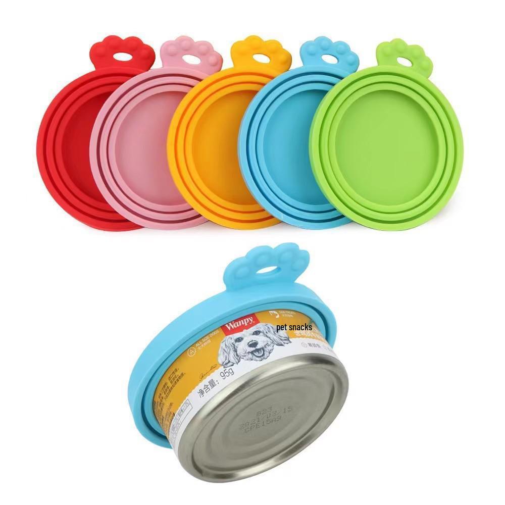 Silicone Pet Food Lid – Moisture-Proof, Dustproof, Durable, Fresh-Keeping for Dog Food Cans