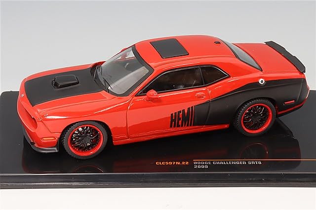 IXO Dodge Challenger SRTS 2009 1/43 Red/Black