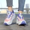 Kid's Four-wheel Sports Shoes Detachable Flat Shoes Children's Skating Roller Skates Shoes for Kids Girl Skate Shoes