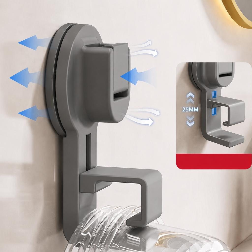 Xiaomi 1/3PCS Suction Cup Hook Wall Mounted Washbasin Storage Rack Multifunctional Hooks for Hanging Clothes Towel Basin Home Organizer