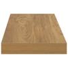Wall Mounted Shelf Set 4 pcs Brown 90 x 23.5 x 4 cm Particleboard