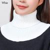 Windproof Scarf Warm Neck Warmer Fashion Knitted Fake Collar  for Men Women