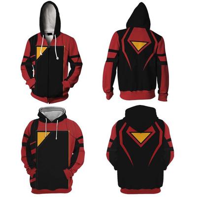 Spider-Man: Across the Spider-Verse Jessica Drew Men's Cosplay Zipper Hoodie