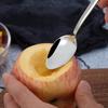 Colher de frutas com borda de vegetais, aço inoxidável, corte serrilhado, ferramenta de cozinha