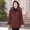 Fashion Down Jacket Women's Medium and Long Winter New Large Size Thickened Loose Middle-aged and Elderly Mother Coat
