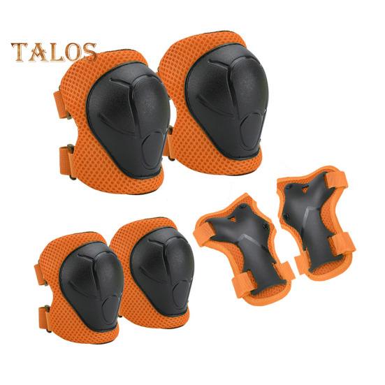 Kit di protezioni per pattinaggio per bambini, 6 pezzi, con ginocchiere, gomitiere, polsiere, pattini a rotelle, skateboard, scooter, bici, attrezzatura di sicurezza per ciclismo
