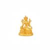 Miniature Golden Buddha Statue Palm Size Small Portable Buddhist Figurine Sitting Buddha Statue Feng Shui Religious Decor