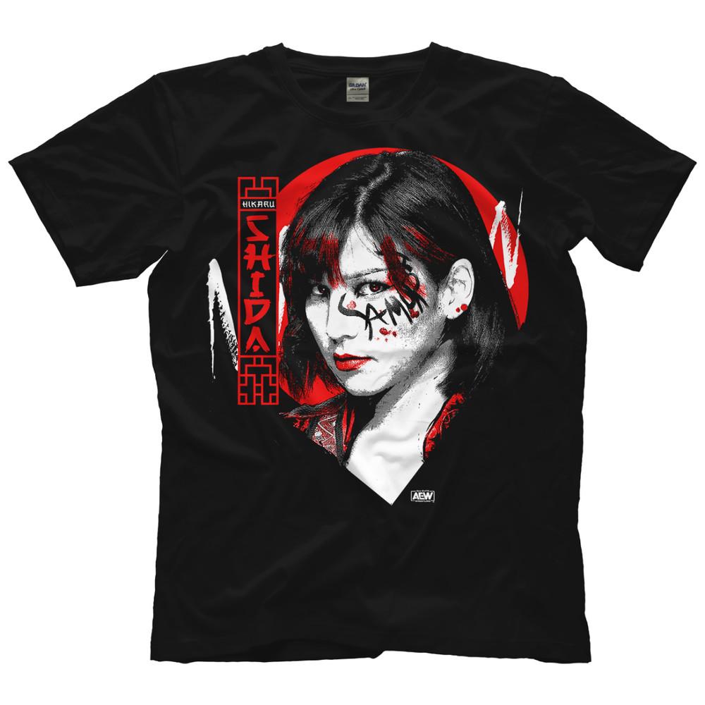 Hikaru Shida Samurai AEW Official TShirt Unisex T-Shirt S