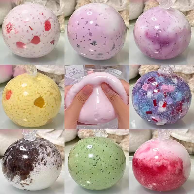 DIY Handgemachtes Squishy Ball Set - Beliebtes Stressabbau-Spielzeug mit Slow-Rebound-Funktion für ultimative Dekompression und Entspannung