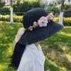 Lafite Wreath Straw Hat Ladies Summer Versatile Small Fresh Seaside Vacation Face Cover Sun Hat Summer Hat