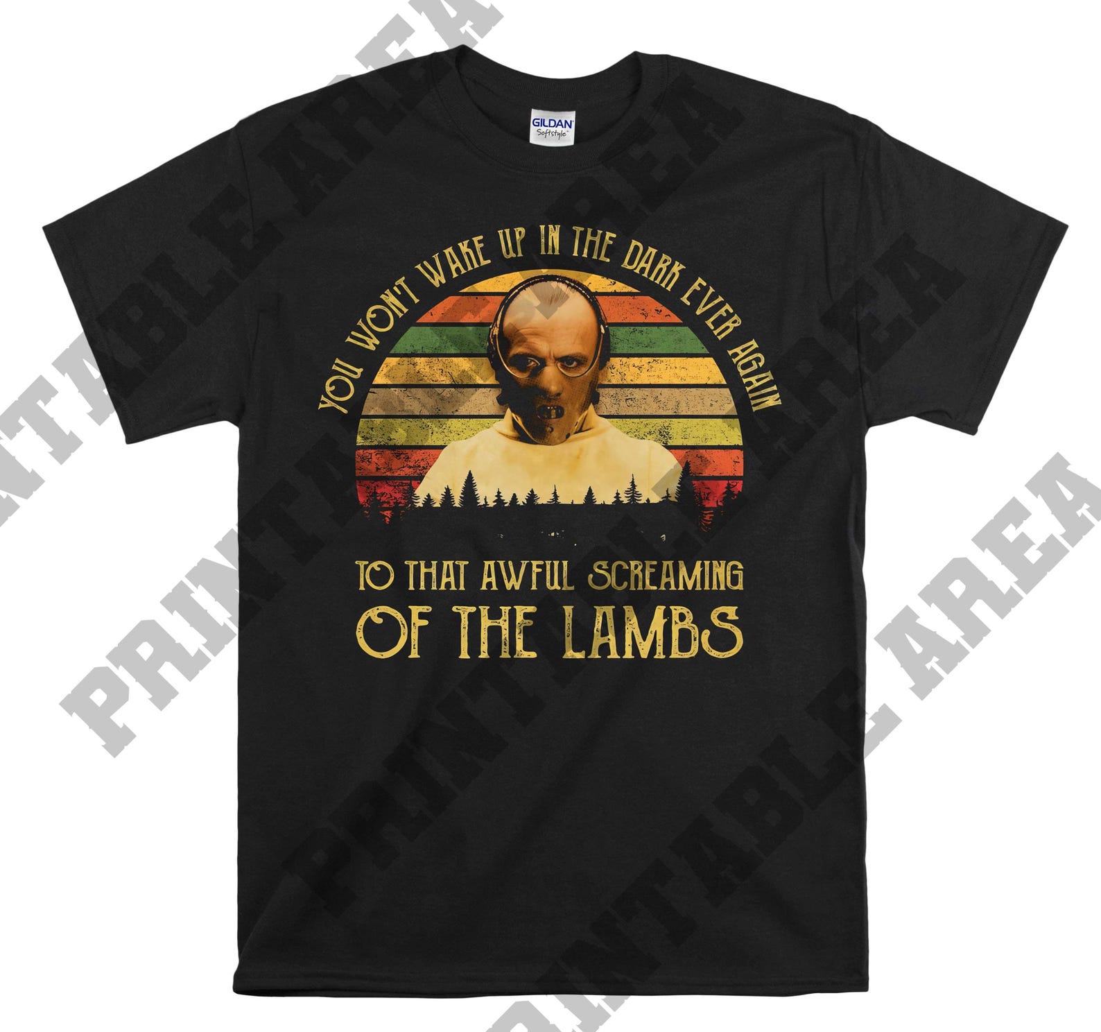 The Silence of the Lambs Hannibal Lecter You Won t Wake Up In The Dark Vintage Men Unisex T shirt, T shirt, T shirt MO508 M