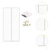 Magnetic Door Curtain Heavy Duty Entry Screen for Hotel Balcony Bedroom 80x210cm Black