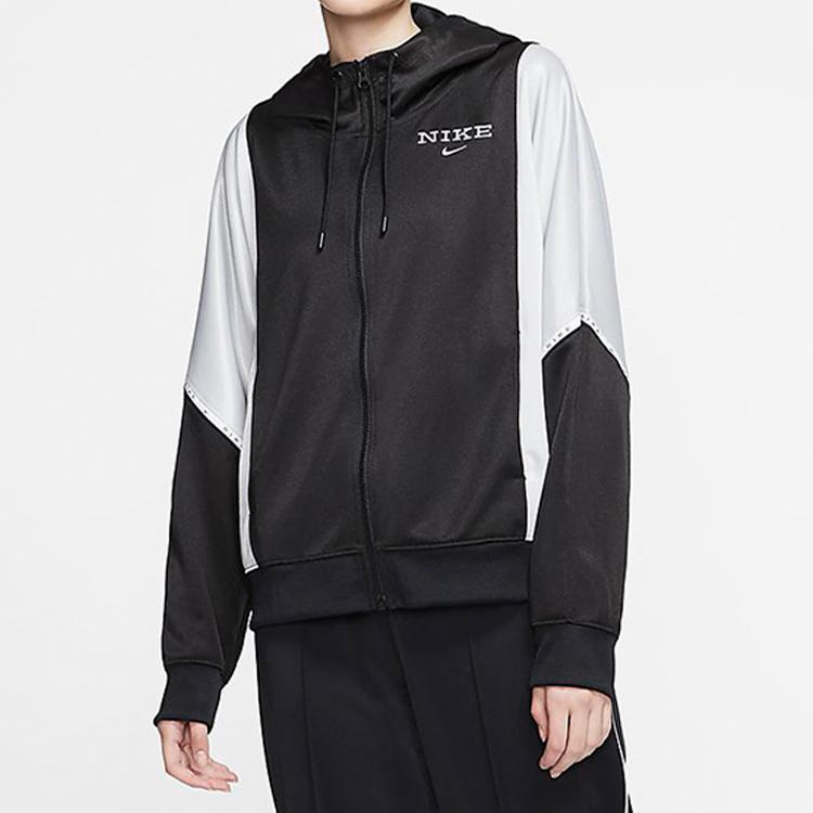 Nike Jackets Women's Black/White Hooded Moderate CJ3678-011